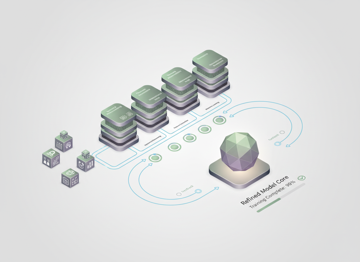 KI trainiert auf Ihren Daten — Ein KI-Modell, das Ihre Produkte, Ihre Marke und Ihre Prozesse kennt. Nicht gene