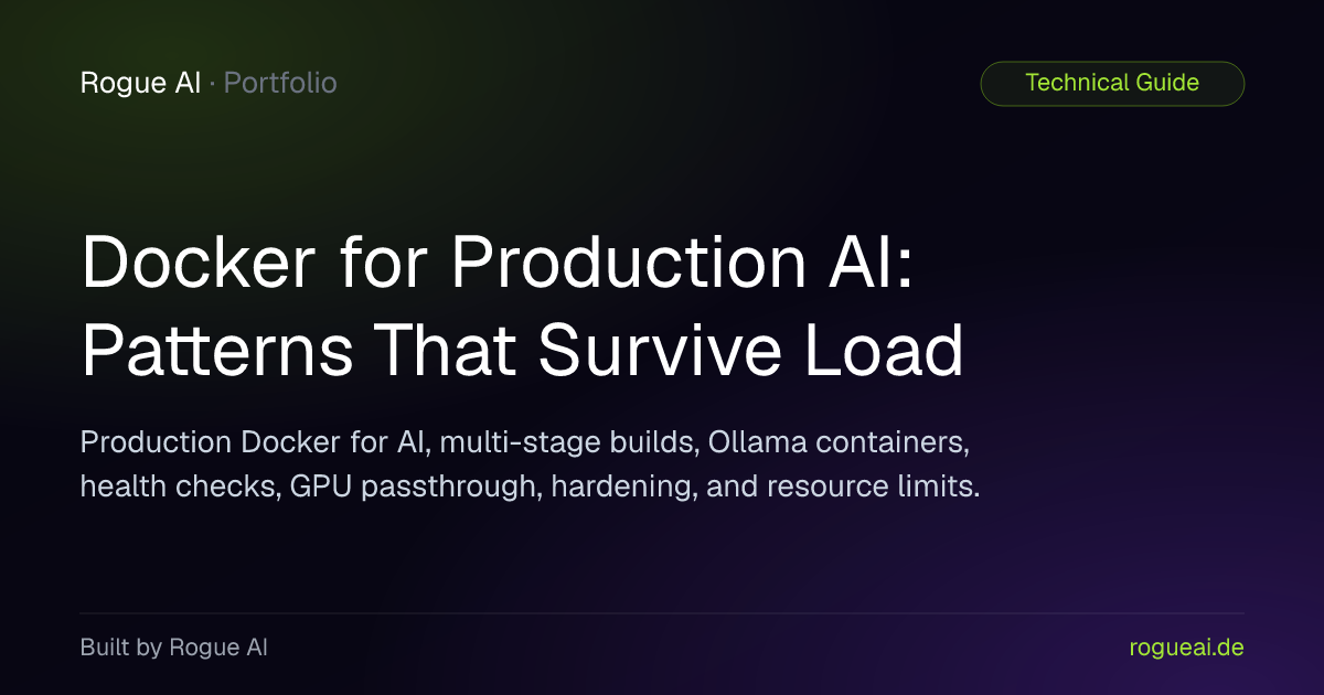 Docker for Production AI: Patterns That Survive Load